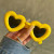 heart sunglasses yellow