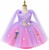 purple pink and blush pink fantasy birthday dress with layered tulle skirt, pearl accents, and ocean-inspired embellishments for girls.