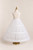 Luxury girls 3-hoop petticoat for fuller couture dress volume