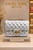 Coco Quilted Junior metallic quilted handbag with gold hardware and chain strap.by coolkidsbklyn
