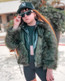  Faux Fur Leather Moto Jacket Toddlers - Pre-teen