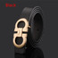 Black leather kids belts