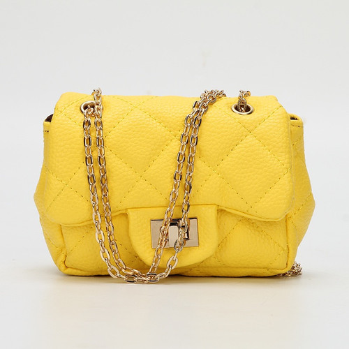 MINI COCO PURSE Crossbody Handbags (Yellow) - COOL KIDS BKLYN BOUTIQUE LLC