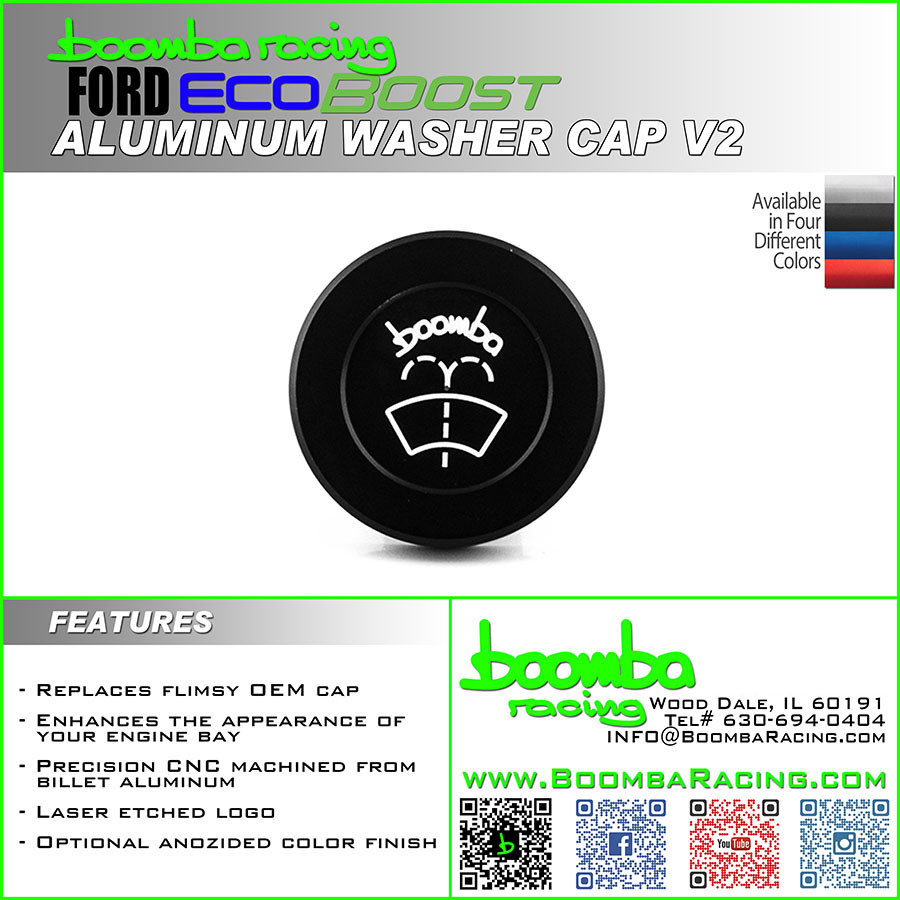 FORD WINDSHIELD WASHER CAP V1 Boomba Racing, Inc.