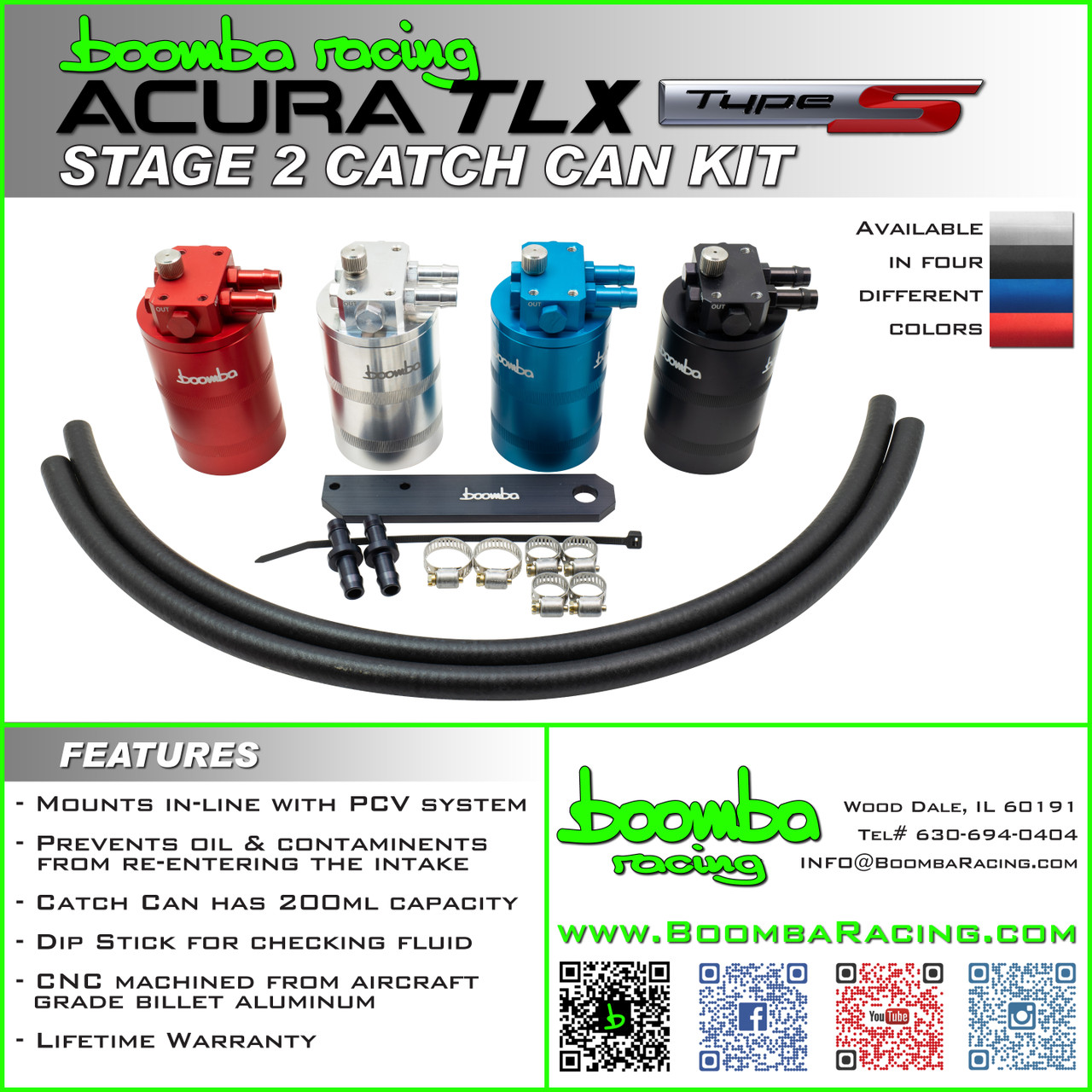 ACURA TYPE-S STAGE 2 CATCH CAN KIT