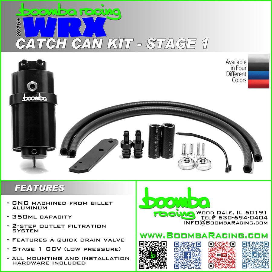 WRX CATCH CAN STAGE 1 KIT - Boomba Racing, Inc.