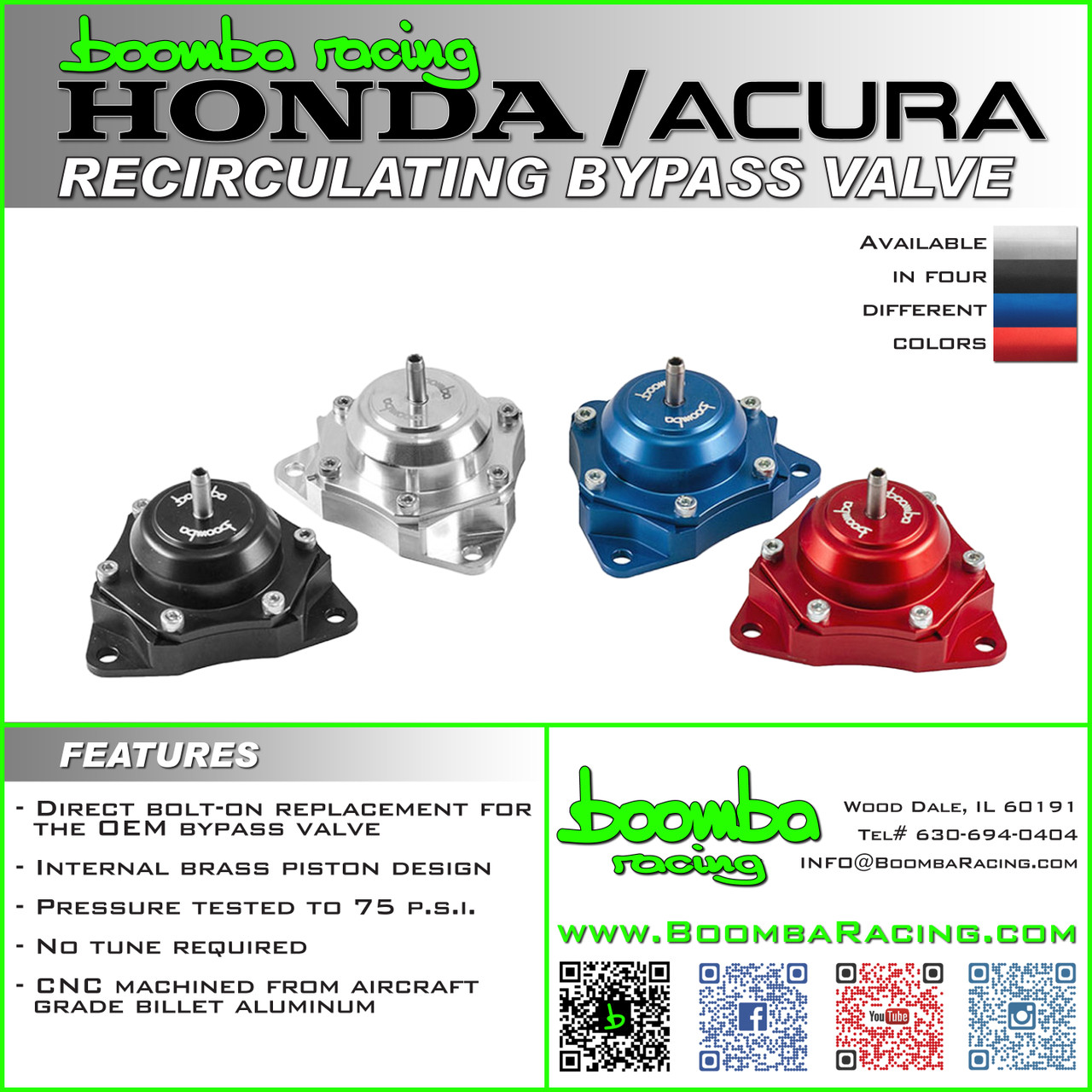HONDA/ACURA 1.5T/2.0T/3.0T BYPASS VALVE