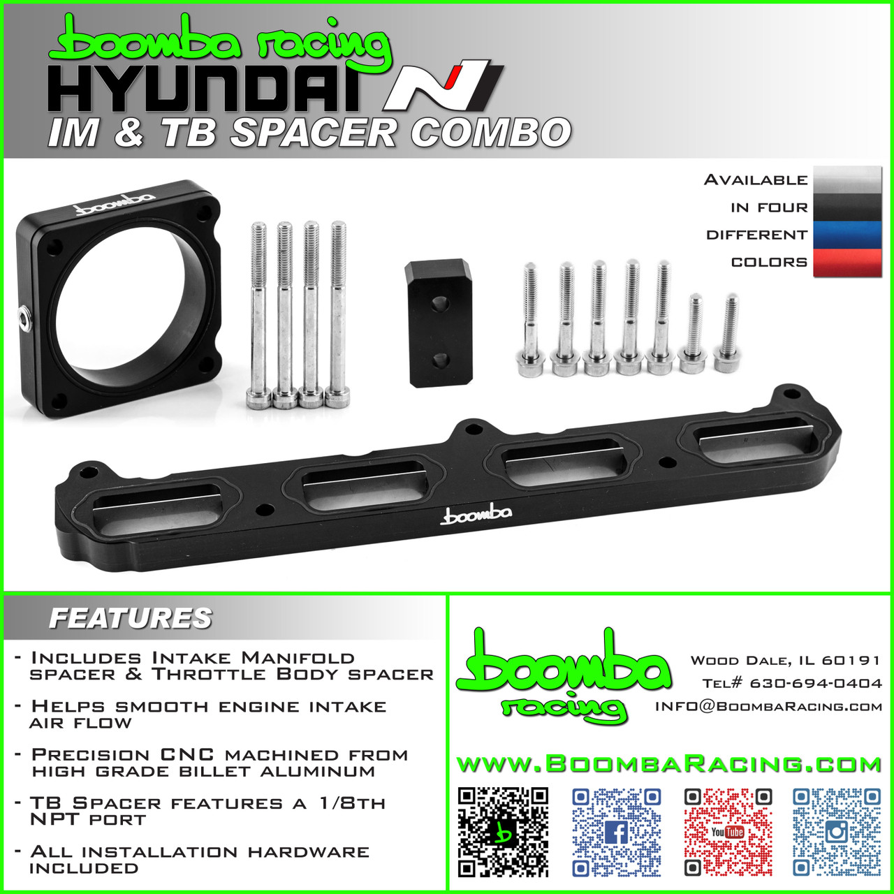 HYUNDAI N INTAKE AND TB SPACER KIT