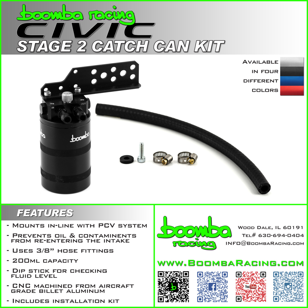 CIVIC 2016-2022 STAGE 2 CATCH CAN KIT