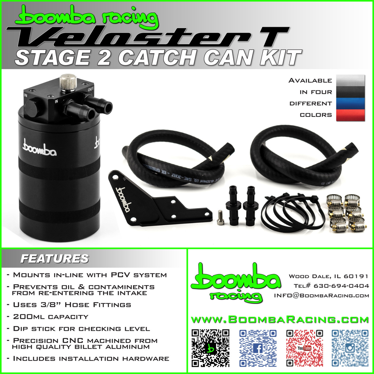 VELOSTER19+ TURBO STAGE 2 CATCH CAN KIT