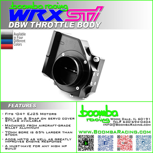 STI 75mm DBW Throttle Body - Bolt On