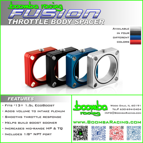 FUSION 1.5 THROTTLE BODY SPACER - Boomba Racing, Inc.