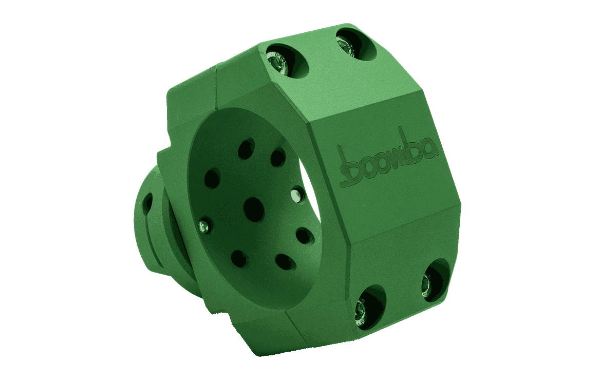 Universal Flag Mount shown in green color