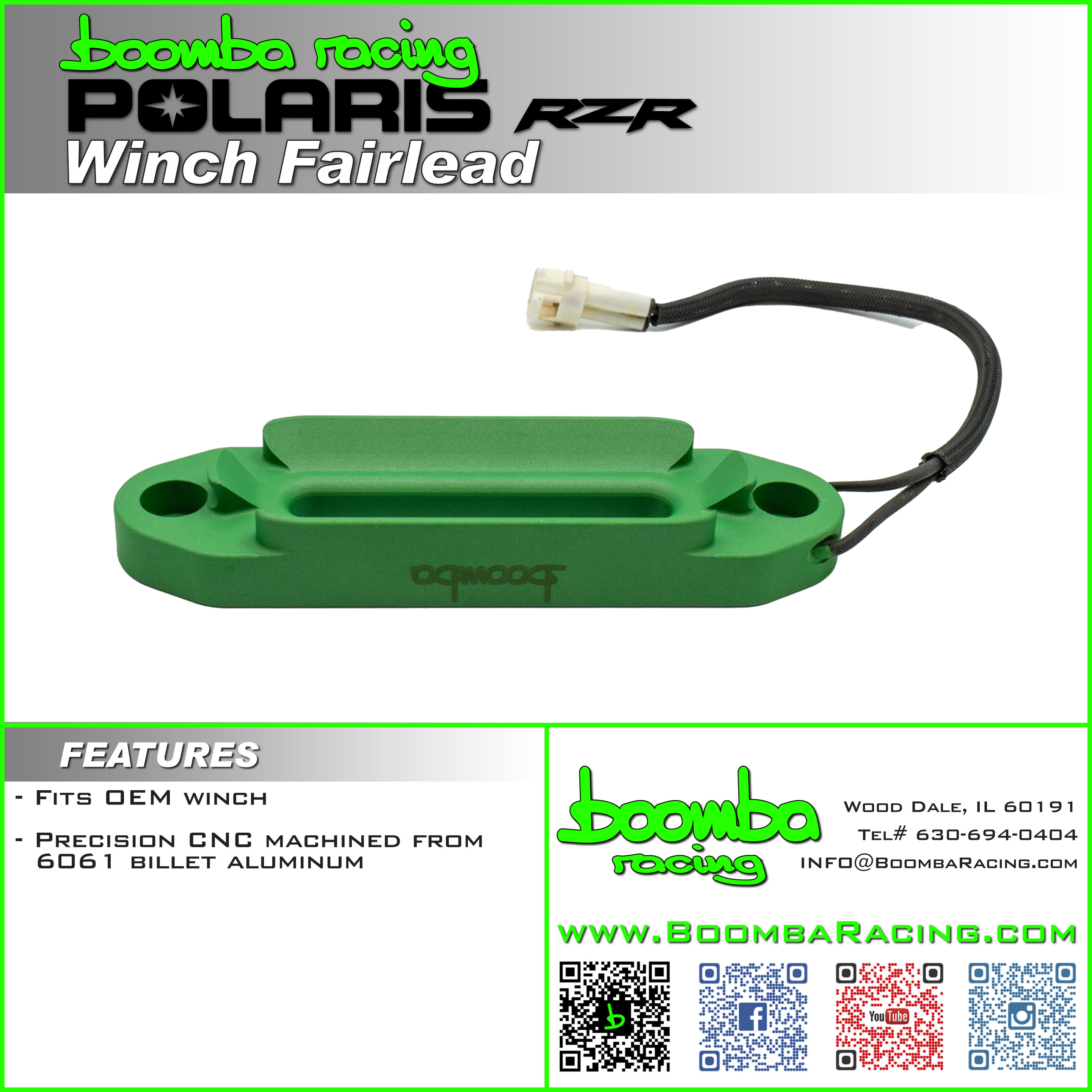 ◆まるまる◆ Polaris RZR Winch Fairlead with End Rope Sensor