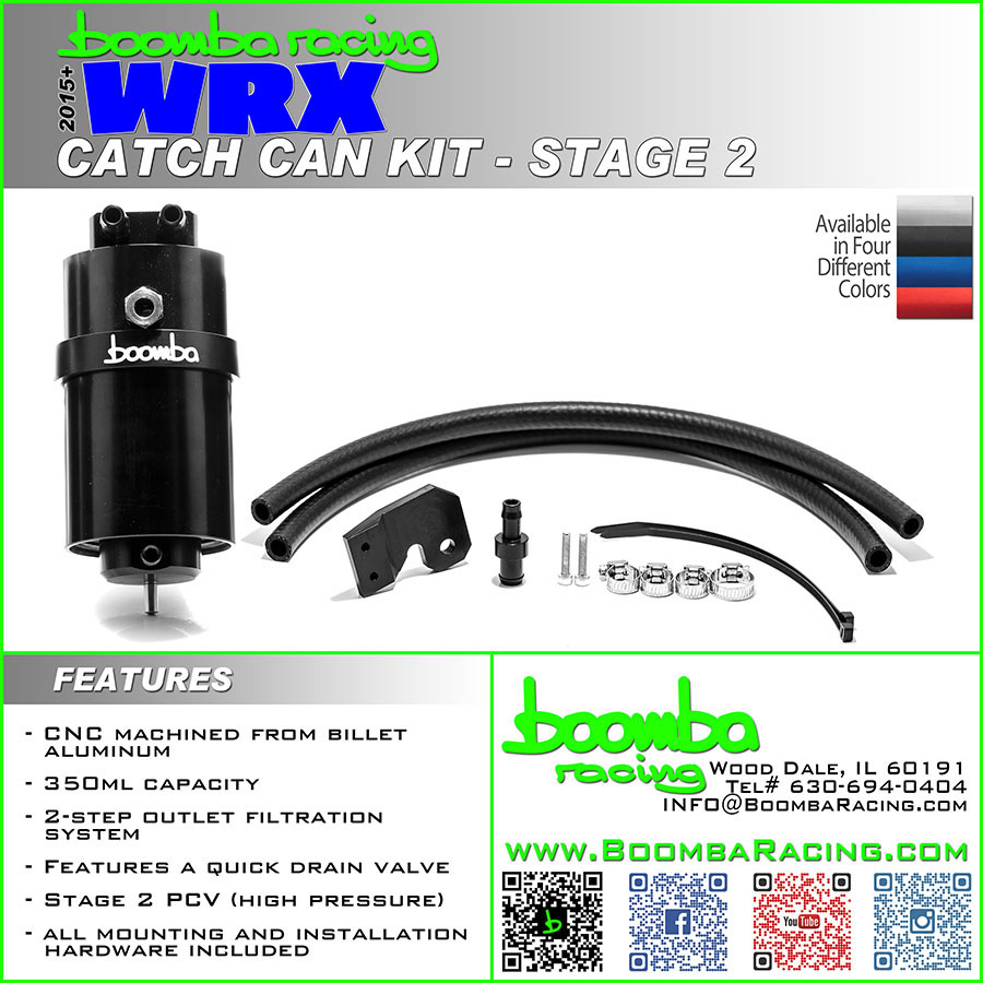 WRX CATCH CAN STAGE 2 KIT - Boomba Racing, Inc.