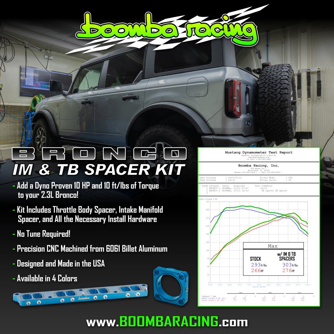 BRONCO/RANGER INTAKE MANIFOLD & THROTTLE BODY SPACER KIT Boomba