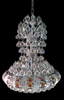 NM8323-15 Light Crystal Chrome Chandelier