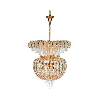 Al Masah Crystal 2-Tier Pumpkin Chandelier - CHA00709