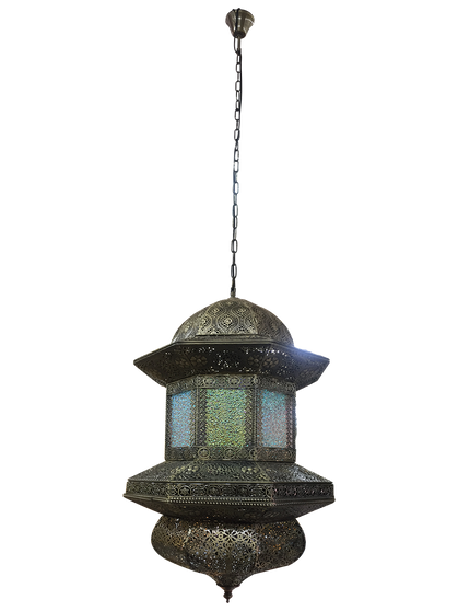 Al Masah Crystal Pendant Light - PEN00208 - GD1080/12 Antique brass
