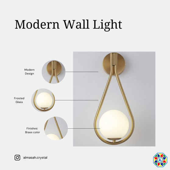 Al Masah Crystal Wall Light - WAL00819