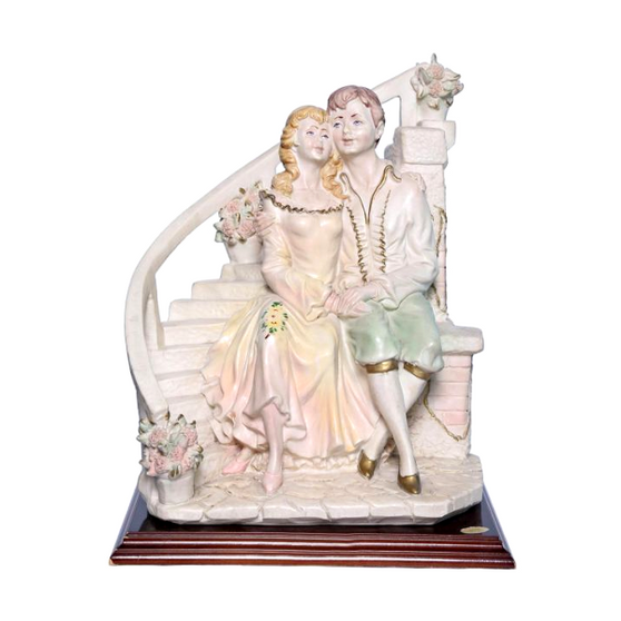 Al Masah Crystal Ceramic Multi Color Staircase Story Statue - OTH00013