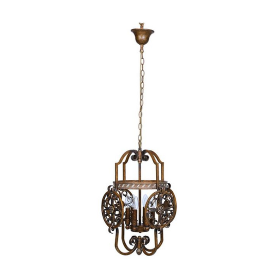 Al Masah Crystal Round Heart Patches Chandelier - CHA00673