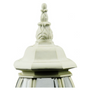 Al Masah Crystal White Pumpkin Outdoor Pillar Lamp - OUT00063