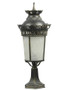 OUT00098 - Al Masah Crystal Black Gold Pedestal Gatepost Light (S1-M)
