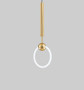 Gold & Glass Tube Pendant Light - PEN00366