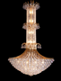 3019-37 Light Crystal Gold Chandelier