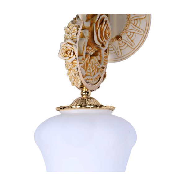 WAL00569 - Al Masah Crystal Rose Cup Wall Light