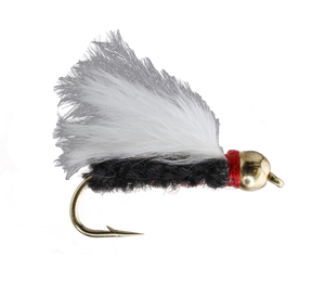 Black/ White Marabou Streamer