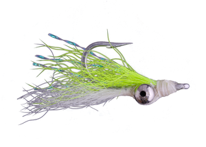 Chartreuse/ White Mini-Minnow