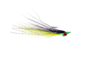 Purple chartreuse clouser minnow