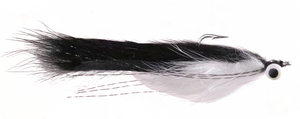 Black/White Bunny Strip Minnow Black/White Bunny Strip Minnow