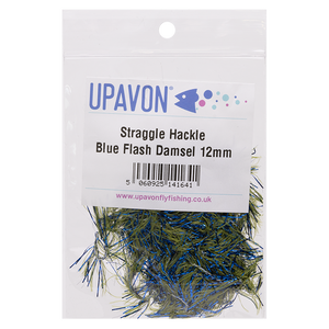 Blue Flash Damsel Straggle Hackle Blue Flash Damsel Straggle Hackle