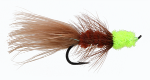 Steelhead Brown/ Chartreuse Egg Sucking Leech