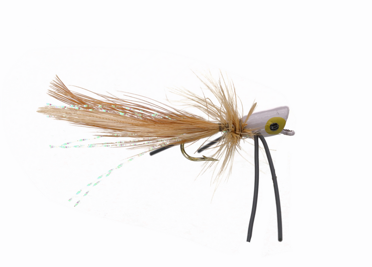 Panfish Popper - Tan body/Black legs