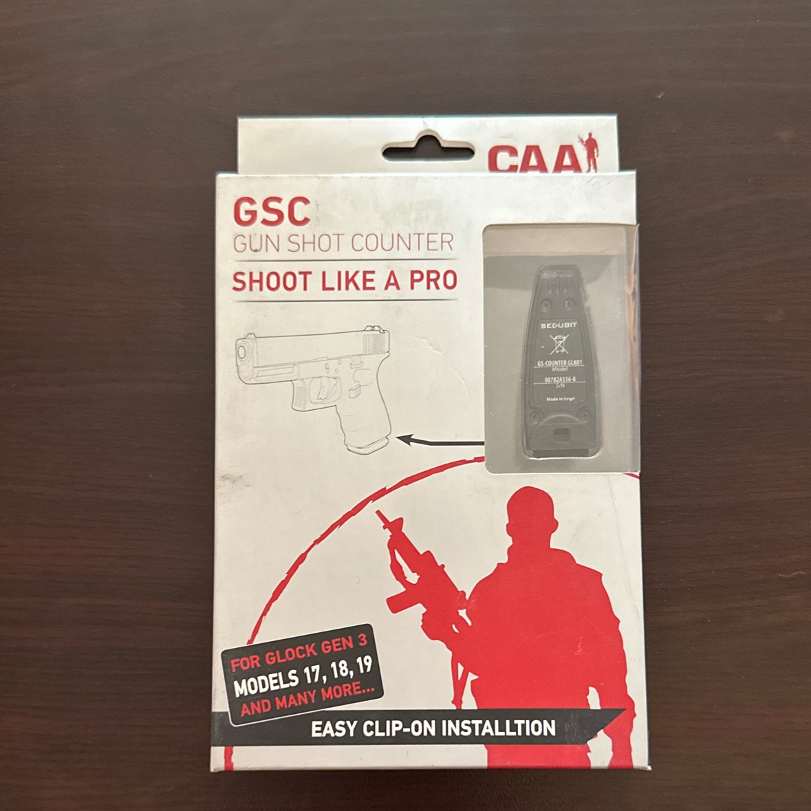 Command Arms Tactical Clip-on Gun Shot Counter - Gen 3 Glock 17, 18, 19 ...