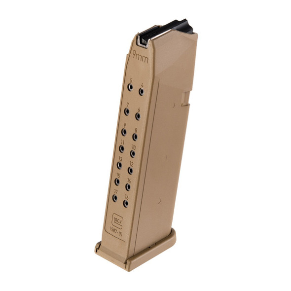 GLOCK OEM G-17- G19X COYOTE 17-ROUND FACTORY MAGAZINE