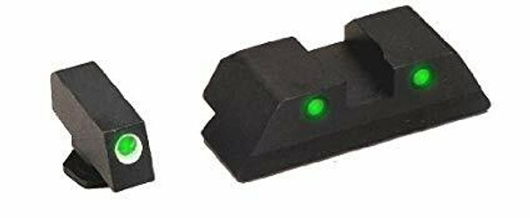 Ameriglo Operator tritium night sights Green/Green Fits G17, 19, 22, 23, 24, 26, 27, 33, 34, 35