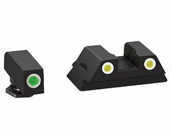 AmeriGlo Classic Night Sights Green/Yellow fits G42/43/43x/48