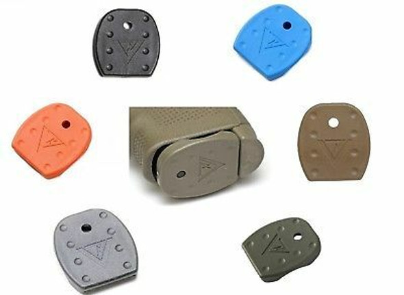 Vickers Tactical Mag Floor Plate, 5 Pack, Blue, fits Glock models 9,40,357