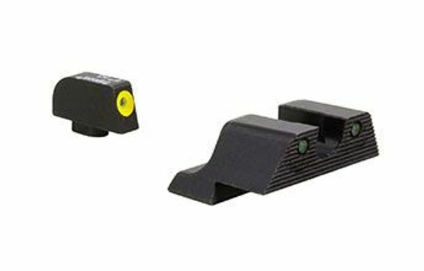 Trijicon HD XR Night Sight Set Yellow Front Outline for Glock Models 20, 21, 29, 30, 36, 40, and 41