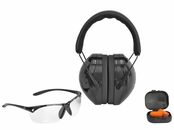 Glock Range Kit With Shooting Glasses, Earplugs, and Earmuffs