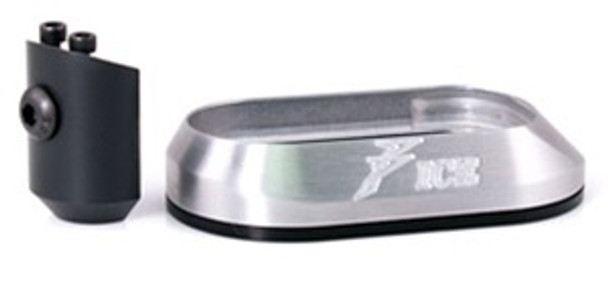 Dawson Ice Magwell Fits Gen4 G17,G17L,G22,G37,G31,G34,G24 And G35 With Medium Backstrap Silver