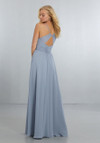 Morilee Bridesmaid 21556 Chiffon V-neck Beading Long Dress