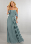 Morilee Bridesmaid 21571 Chiffon Off Shoulder A-Line Dress