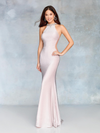 Clarisse 3745 Jersey Embellished Halter Neckline Long Dress