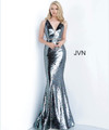 JVN by Jovani JVN02721 V-neck Sleeveless Fitted Long Dress